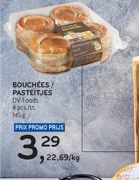 Offre: Bouchées / pasteitjes