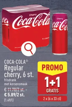 Aanbieding: COCA-COLA® Regular cherry