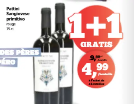 Offre: Pattini Sangiovese primitivo