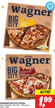 Aanbieding: WAGNER BIG CITY PIZZA