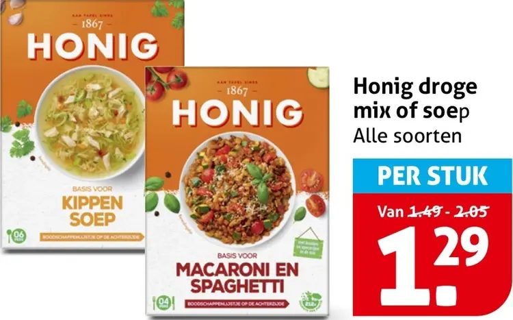 Aanbieding: Droge mix of soep