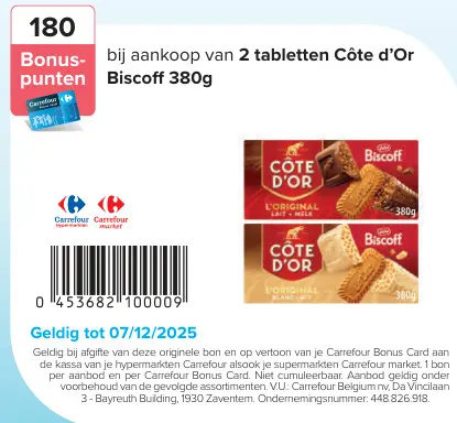 Promotie: Côte d'Or Biscoff