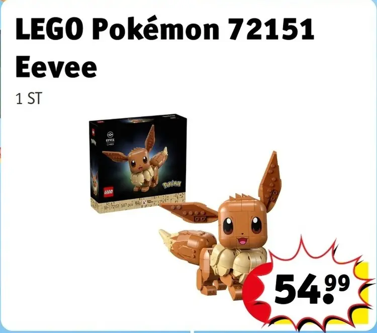 Aanbieding: LEGO Pokémon 72151 Eevee