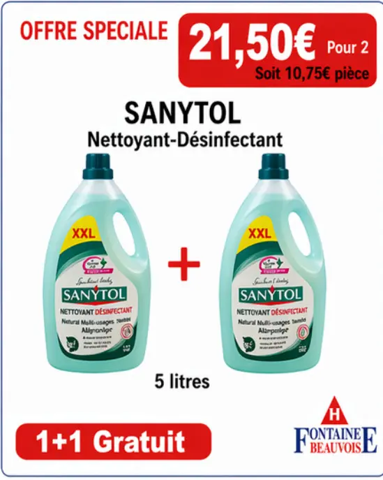 Offre: SANYTOL Nettoyant-Désinfectant