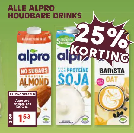 Aanbieding: Alpro soja original