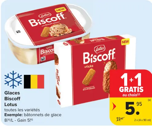 Offre: Glaces Biscoff