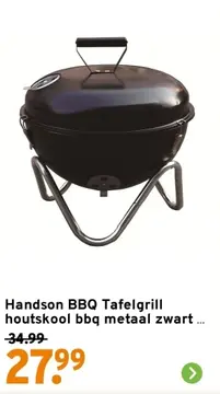 Aanbieding: Handson BBQ Tafelgrill houtskool bbq metaal z