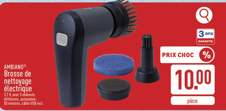 Offre: Brosse de nettoyage électrique