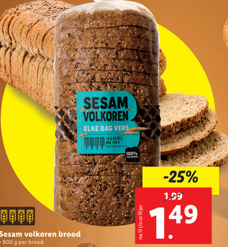 Aanbieding: Sesam volkoren brood