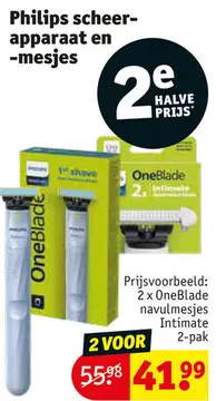 Aanbieding: Philips scheerapparaat en -mesjes