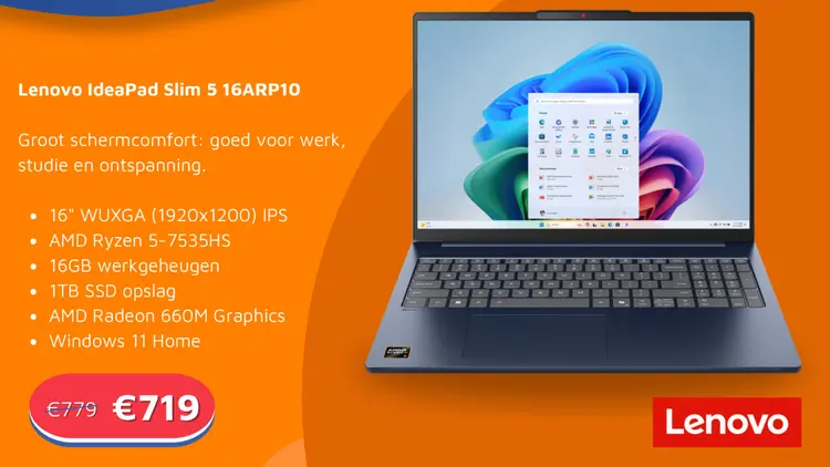 Aanbieding: Lenovo IdeaPad Slim 5 16ARP10