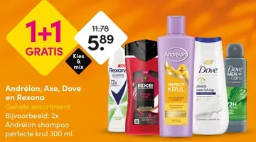 Aanbieding: Andrélon, Axe, Dove en Rexona