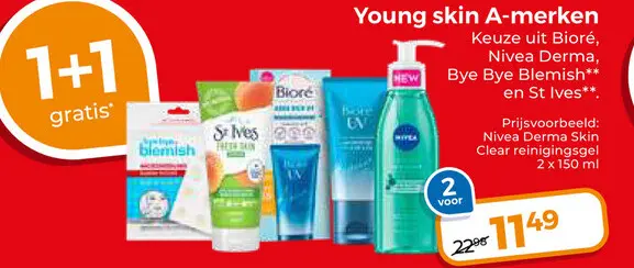 Aanbieding: Young skin A-merken