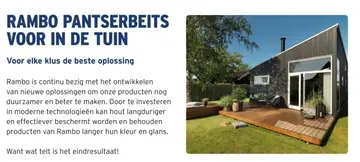 Aanbieding: RAMBO PANTSERBEITS VOOR IN DE TUIN