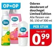 Aanbieding: Odorex deodorant of douchegel Limited Edition