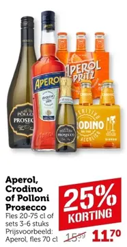 Aanbieding: Aperol, Crodino of Polloni Prosecco