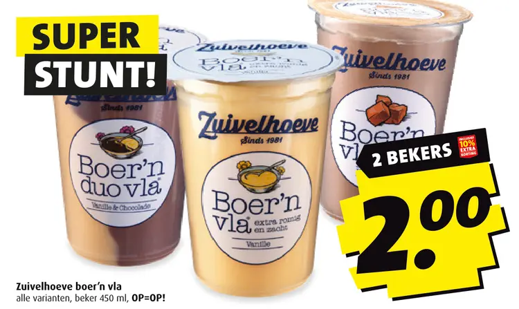 Aanbieding: boer'n vla