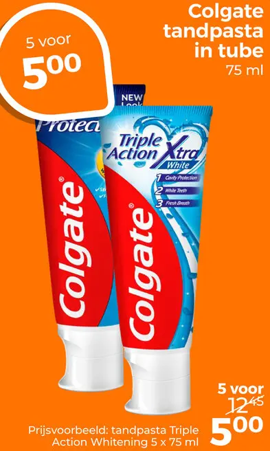 Aanbieding: Colgate tandpasta in tube