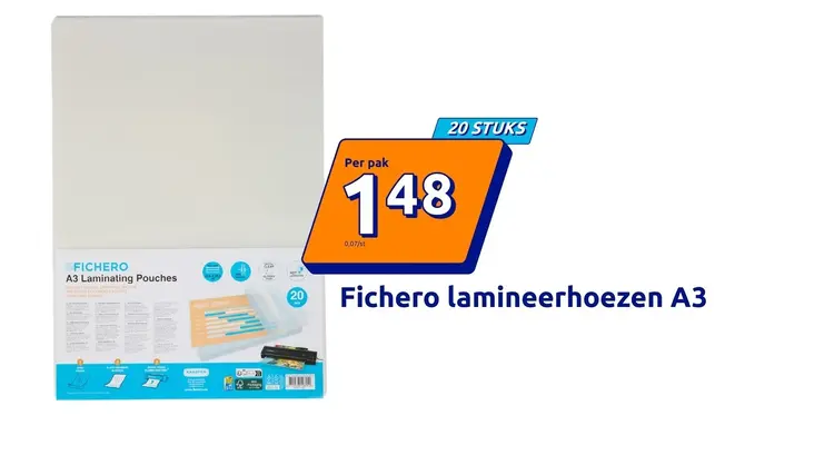 Aanbieding: Fichero lamineerhoezen A3