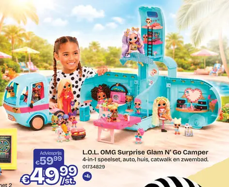 Aanbieding: L.O.L. OMG Surprise Glam N Go Camper