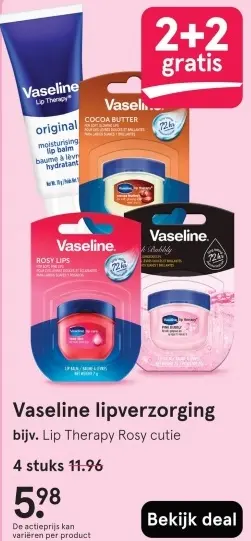 Aanbieding: Vaseline lipverzorging
