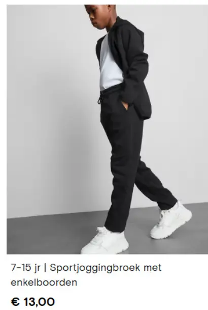 Promotie: Sportjoggingbroek met enkelboorden