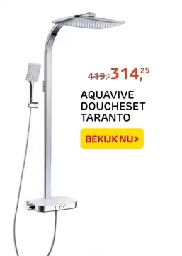 Aanbieding: AQUAVIVE DOUCHESET TARANTO