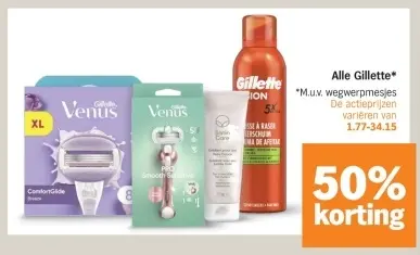 Aanbieding: Alle Gillette