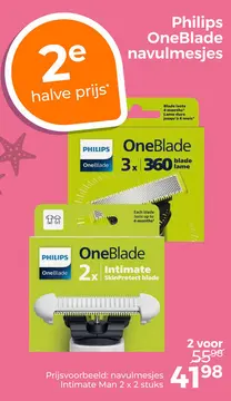 Aanbieding: Philips OneBlade navulmesjes