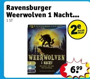 Aanbieding: Ravensburger Weerwolven 1 Nacht