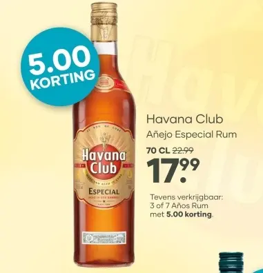 Aanbieding: Havana Club Añejo Especial Rum
