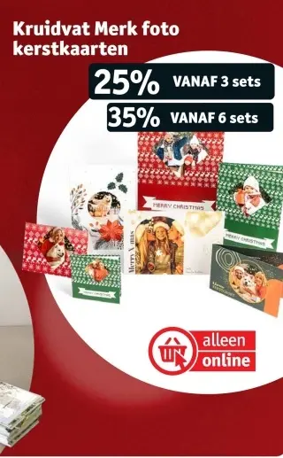 Promotie: Kruidvat Merk foto kerstkaarten