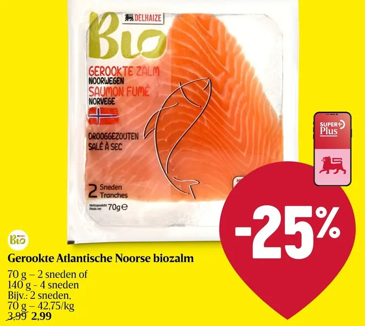Promotie: Gerookte Atlantische Noorse biozalm