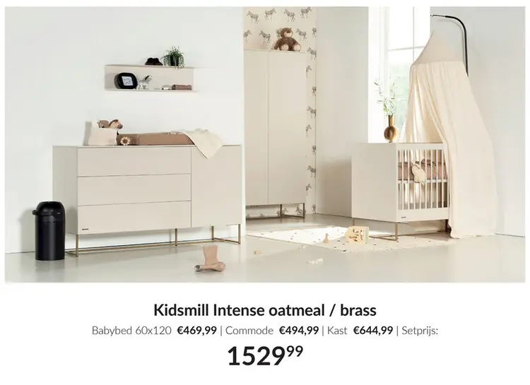 Aanbieding: Kidsmill Intense oatmeal / brass
