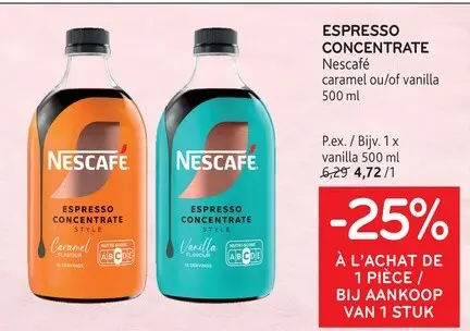 Offre: Espresso concentrate