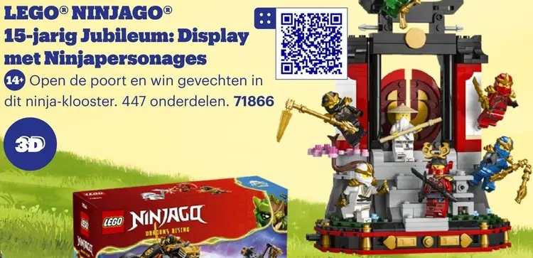 Promotie: Ninjago 15-jarig Jubileum: Display met Ninjapersonages