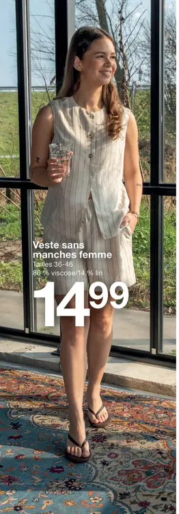 Offre: Veste sans manches femme