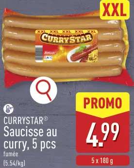Offre: Currystar Saucisse au curry