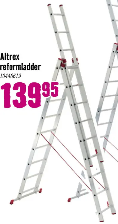 Aanbieding: Reformladder, 3 x 9 sporten