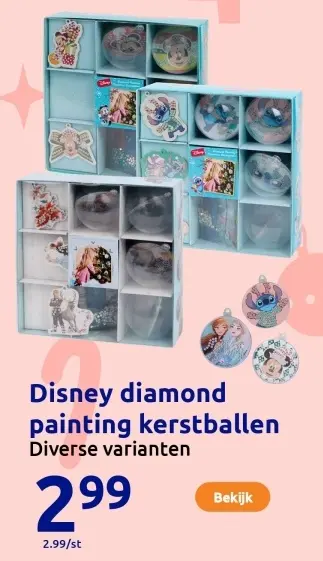 Aanbieding: Diamond painting kerstballen