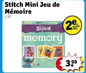Offre: Stitch Mini Jeu de Mémoire