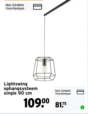 Aanbieding: Lightswing ophangsysteem