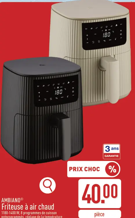 Offre: Friteuse à air chaud