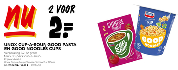 Aanbieding: Unox Cup-A-Soup, Good Pasta en Good Noodles Cups