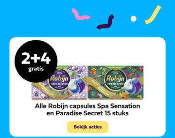 Aanbieding: Alle Robijn capsules Spa Sensation en Paradis