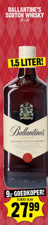 Aanbieding: Ballantine's Finest Blended Scotch Whisky