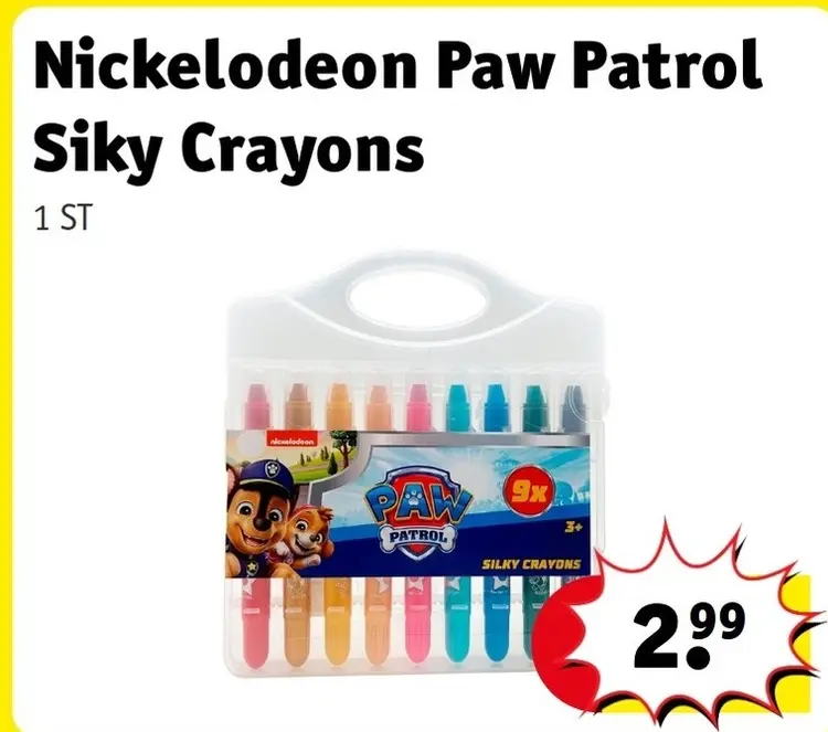Aanbieding: Nickelodeon Paw Patrol Silky Crayons