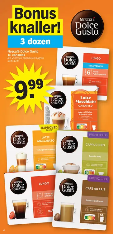 Promotie: Nescafé Dolce Gusto 16 capsules