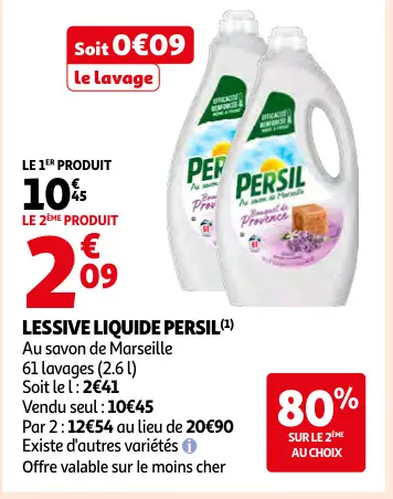 Promotie: Lessive liquide