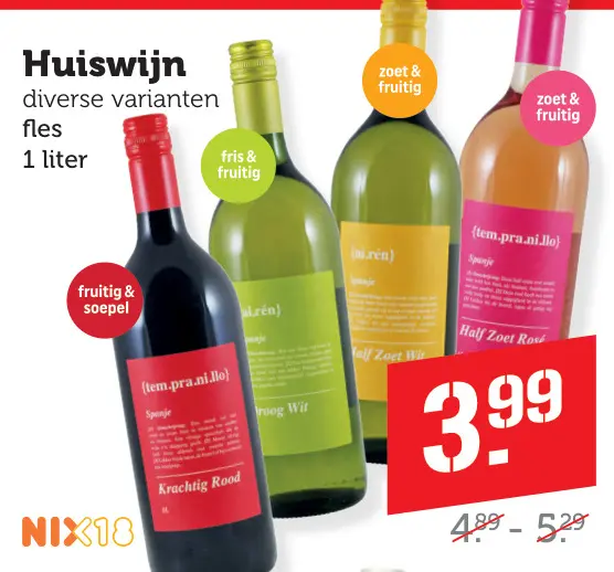 Aanbieding: Huiswijn